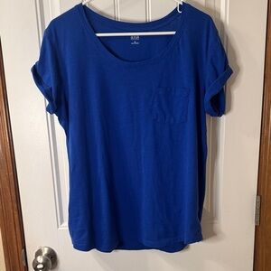 a.n.a Royal Blue Short Sleeve Tee